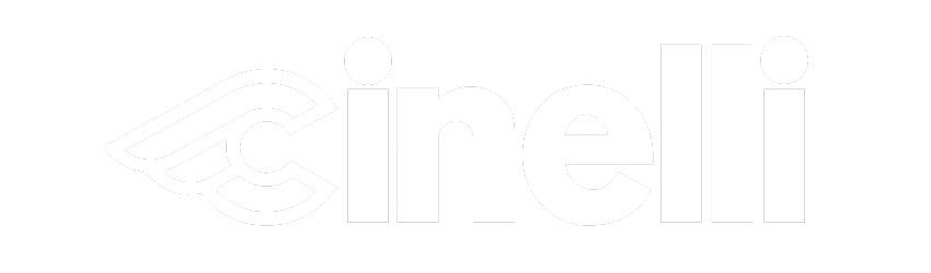Cinelli logo - wit met transparante achtergrond