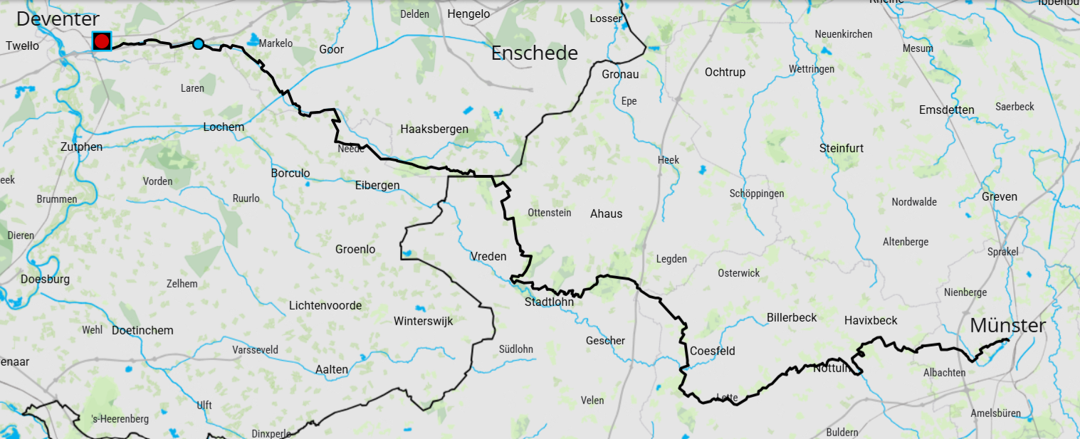 Route 100 Mijl van Münster Route 100 Mijl van Münster