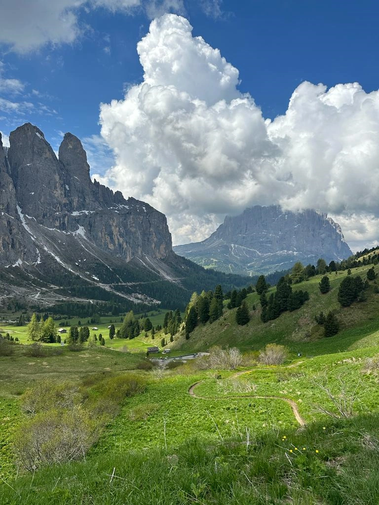 Uitzicht in de Dolomieten Uitzicht in de Dolomieten